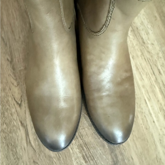 NIB SAM EDELMAN Penny 2 Leather Wide Calf Riding Boot Olive Green 6 - Picture 5 of 10
